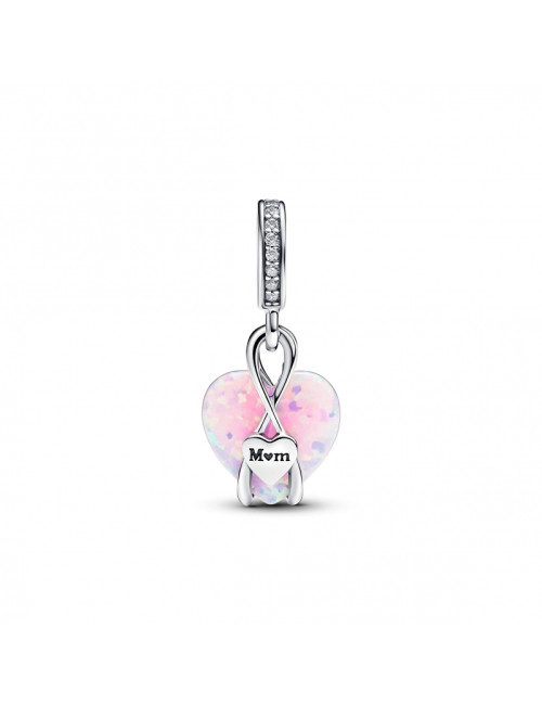 Conta Pendente Coração Opalescente Mum Pandora