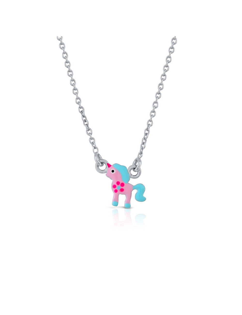 Colar La Petra Unicórnio Rosa