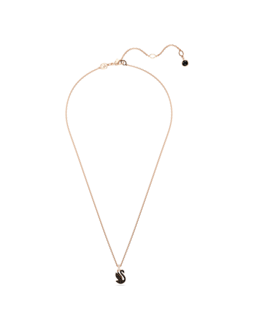 Colar Black Swan Swarovski