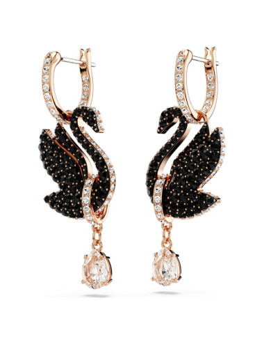 Brincos Black Swan Swarovski