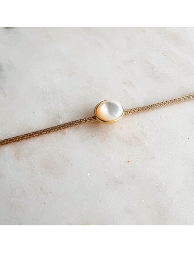 Pulseira Louvre Prata Dourada