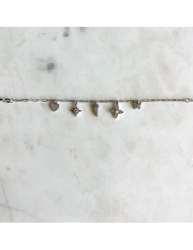 Pulseira Bonjour Prata