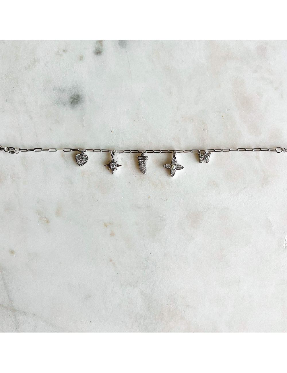 Pulseira Bonjour Prata