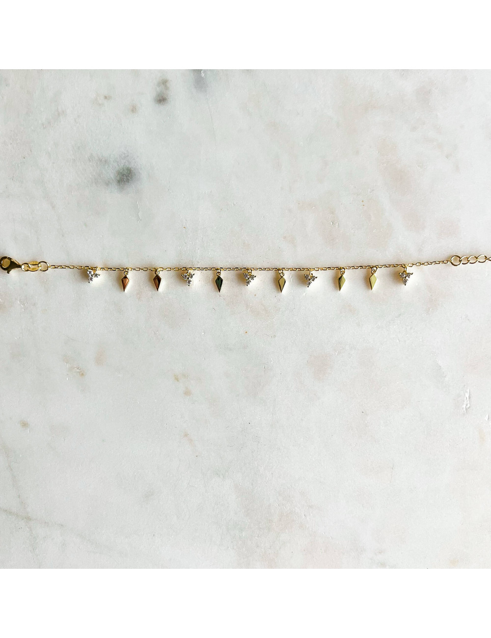 Pulseira Beauty Prata dourada