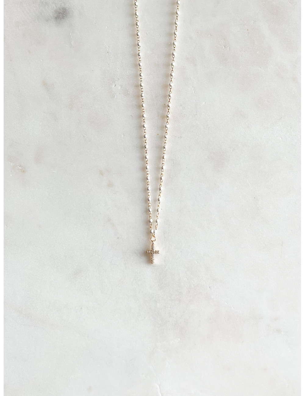 Colar My Sweet Little Cross Prata