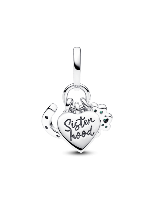 Conta Clover, heart and horseshoe Pandora