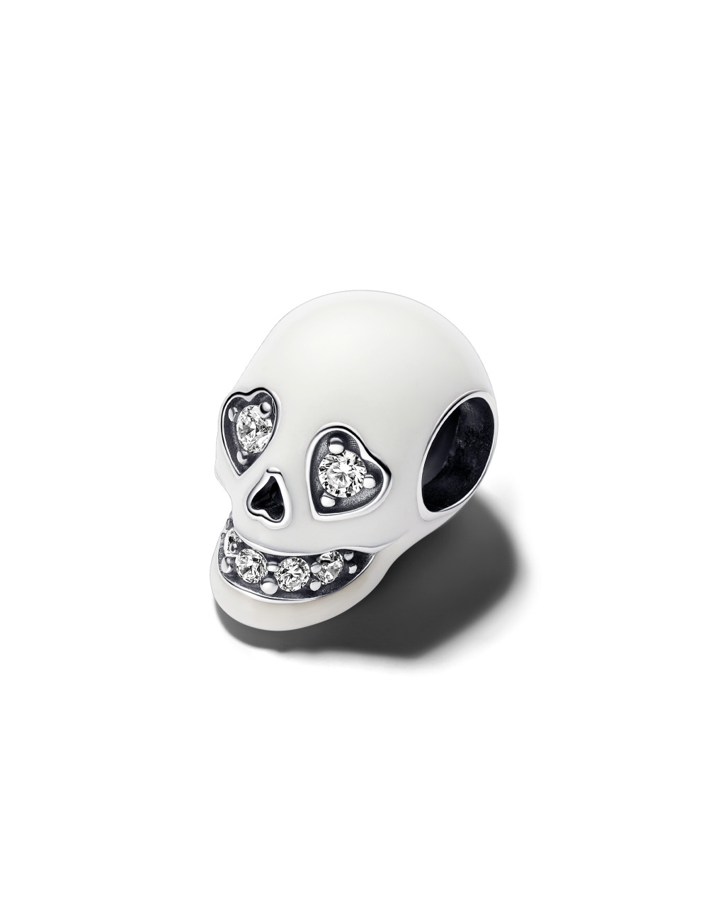 Conta Glow-in-the-dark Sparkling Skull Pandora
