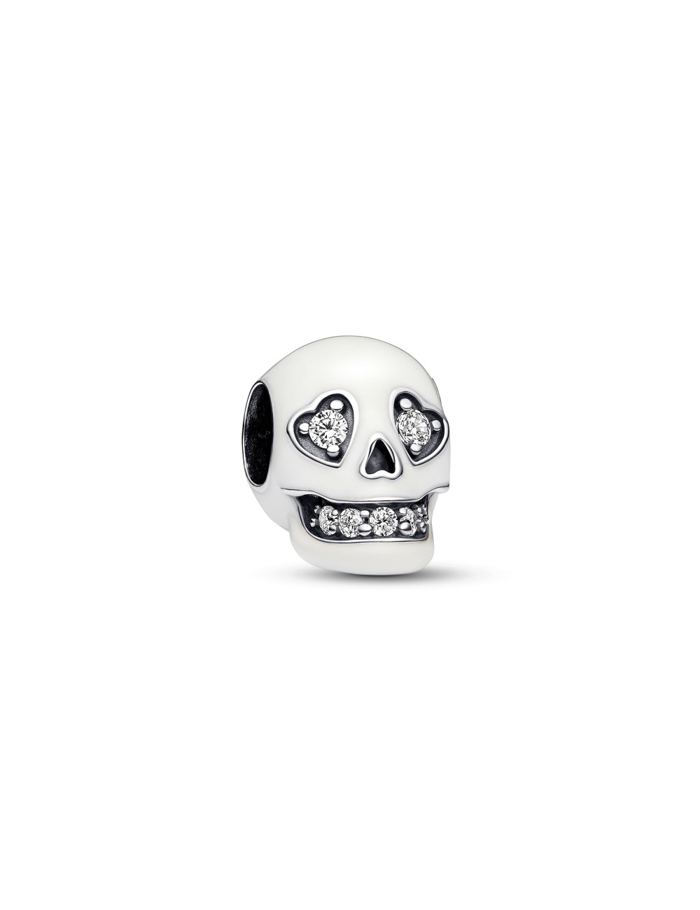 Conta Glow-in-the-dark Sparkling Skull Pandora
