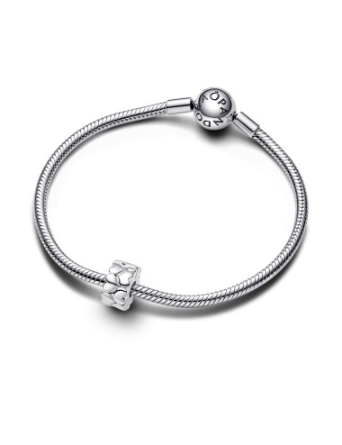 Conta Clip Heart Pattern Pandora