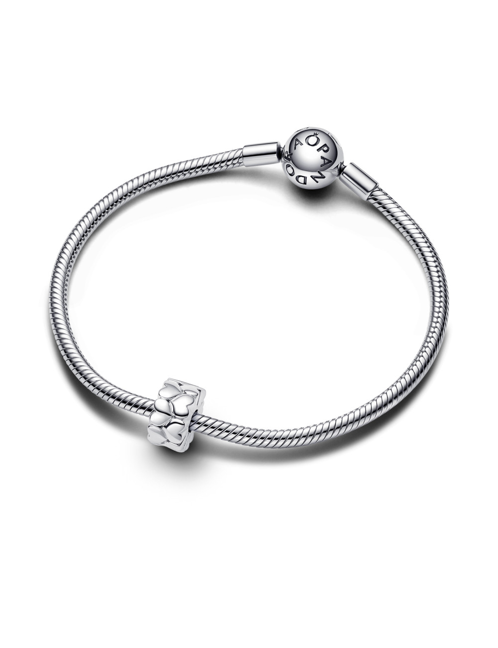 Conta Clip Heart Pattern Pandora