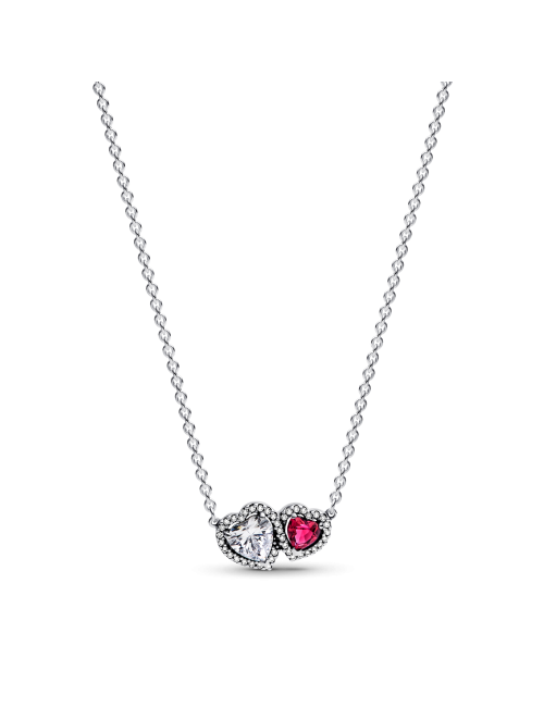 Colar Pendente Corações Pandora