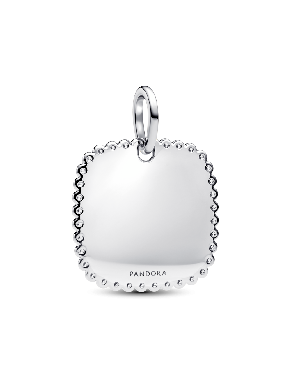 Conta Medalha Engravable Square Pandora