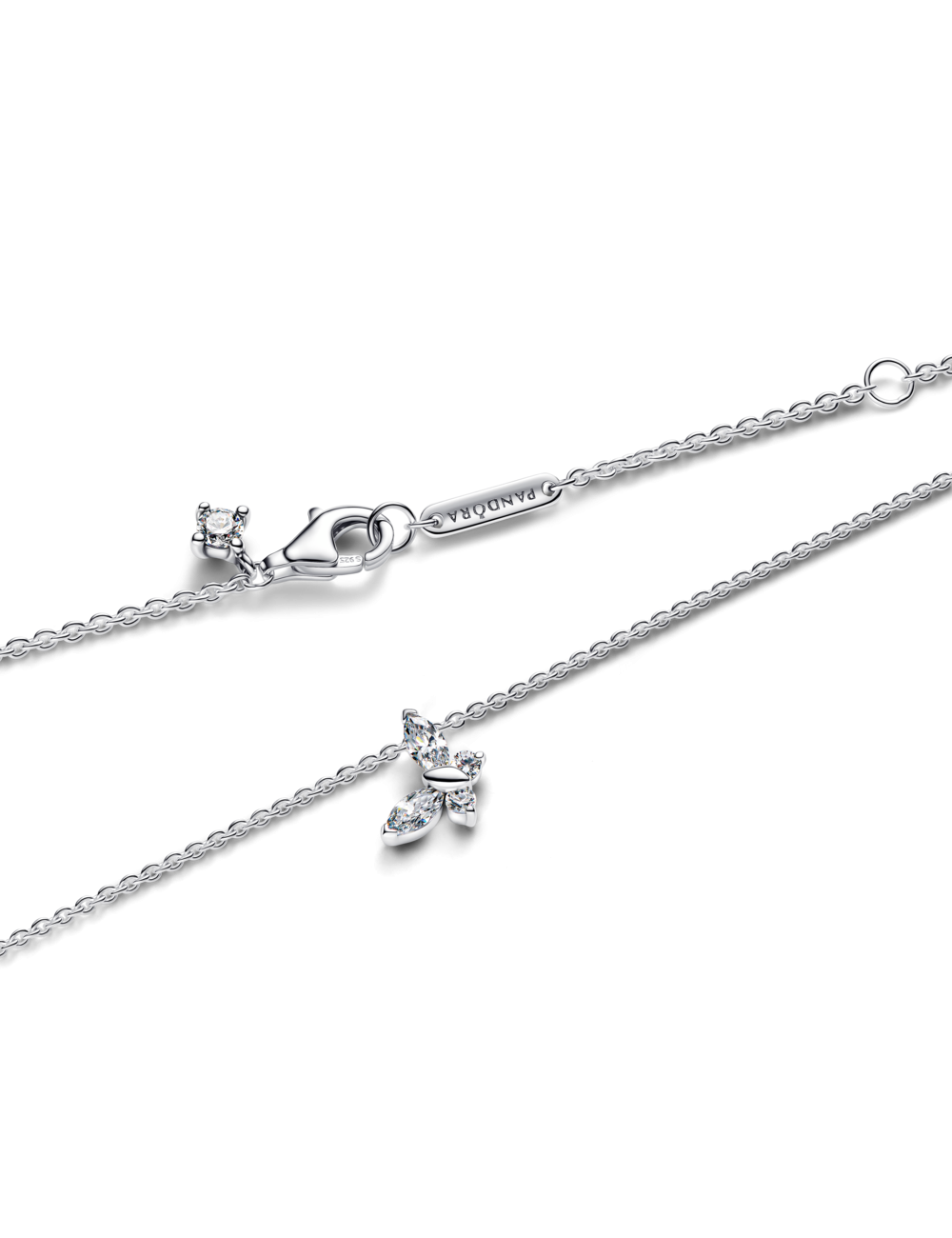 Colar Borboleta Branca Pandora