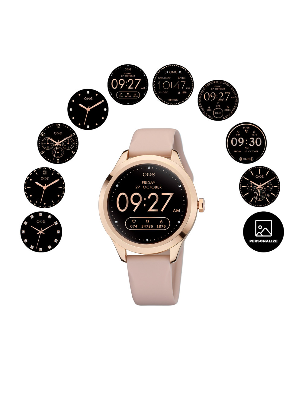 Smartwatch One Mini Rosegold Silicone