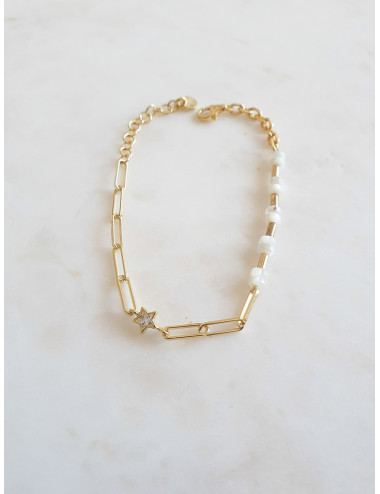 PULSEIRA BE A STAR PRATA DOURADA