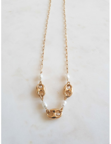 COLAR MONZA PRATA DOURADA