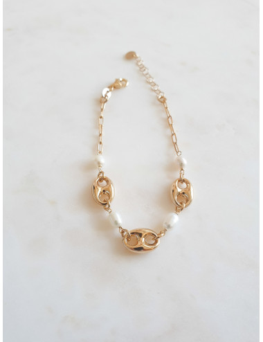 PULSEIRA MONZA PRATA DOURADA