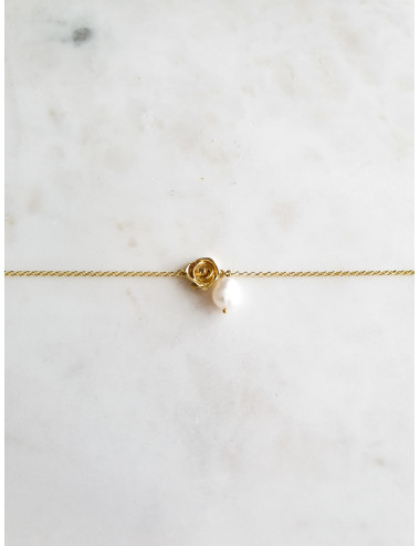 PULSEIRA PRETTY ROSE PRATA DOURADA