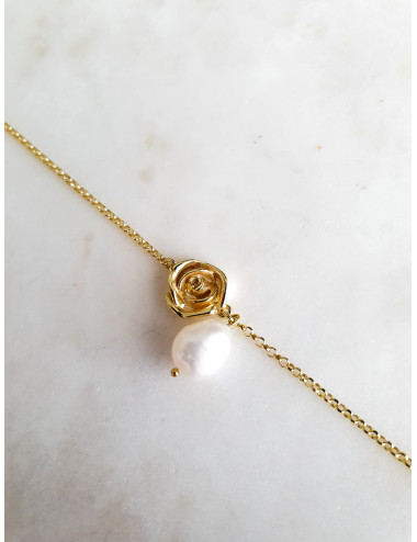 PULSEIRA PRETTY ROSE PRATA DOURADA