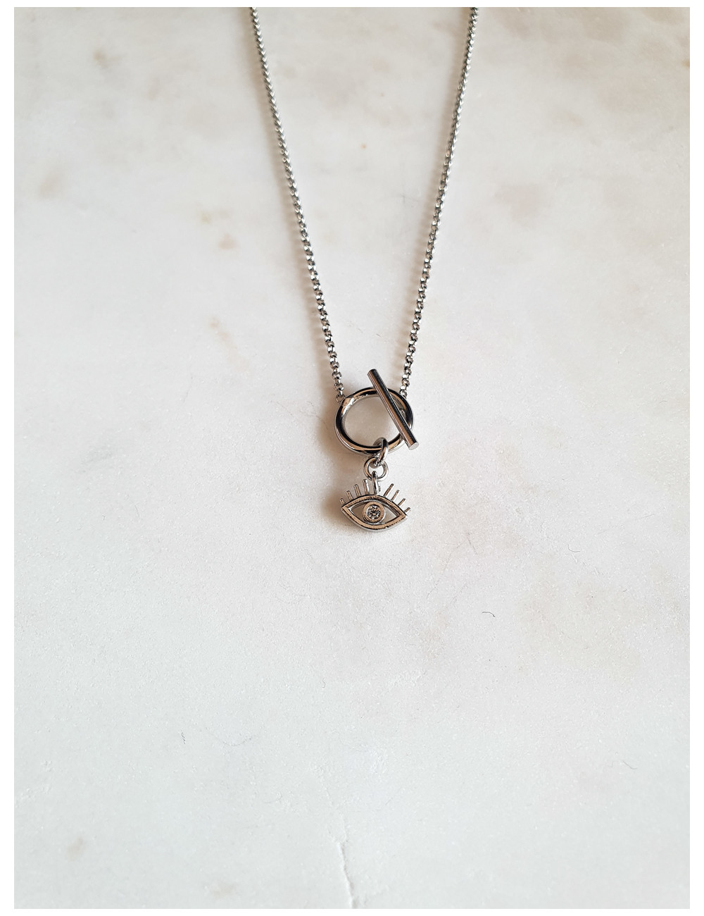 COLAR OLHO PRATA