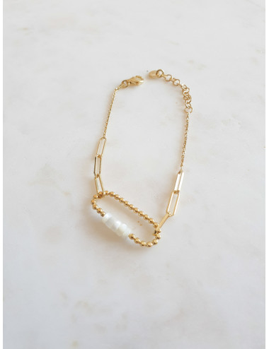 PULSEIRA LOCK PRATA DOURADA