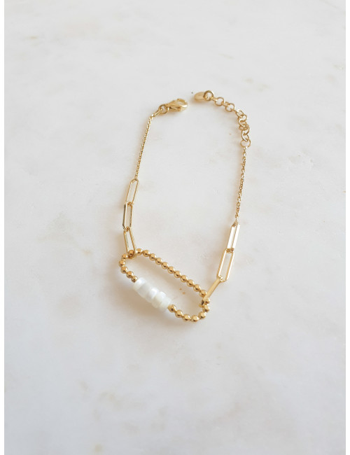 PULSEIRA LOCK PRATA DOURADA