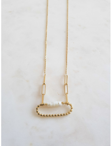 COLAR LOCK PRATA DOURADA