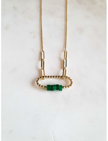 COLAR LOCK PRATA DOURADA