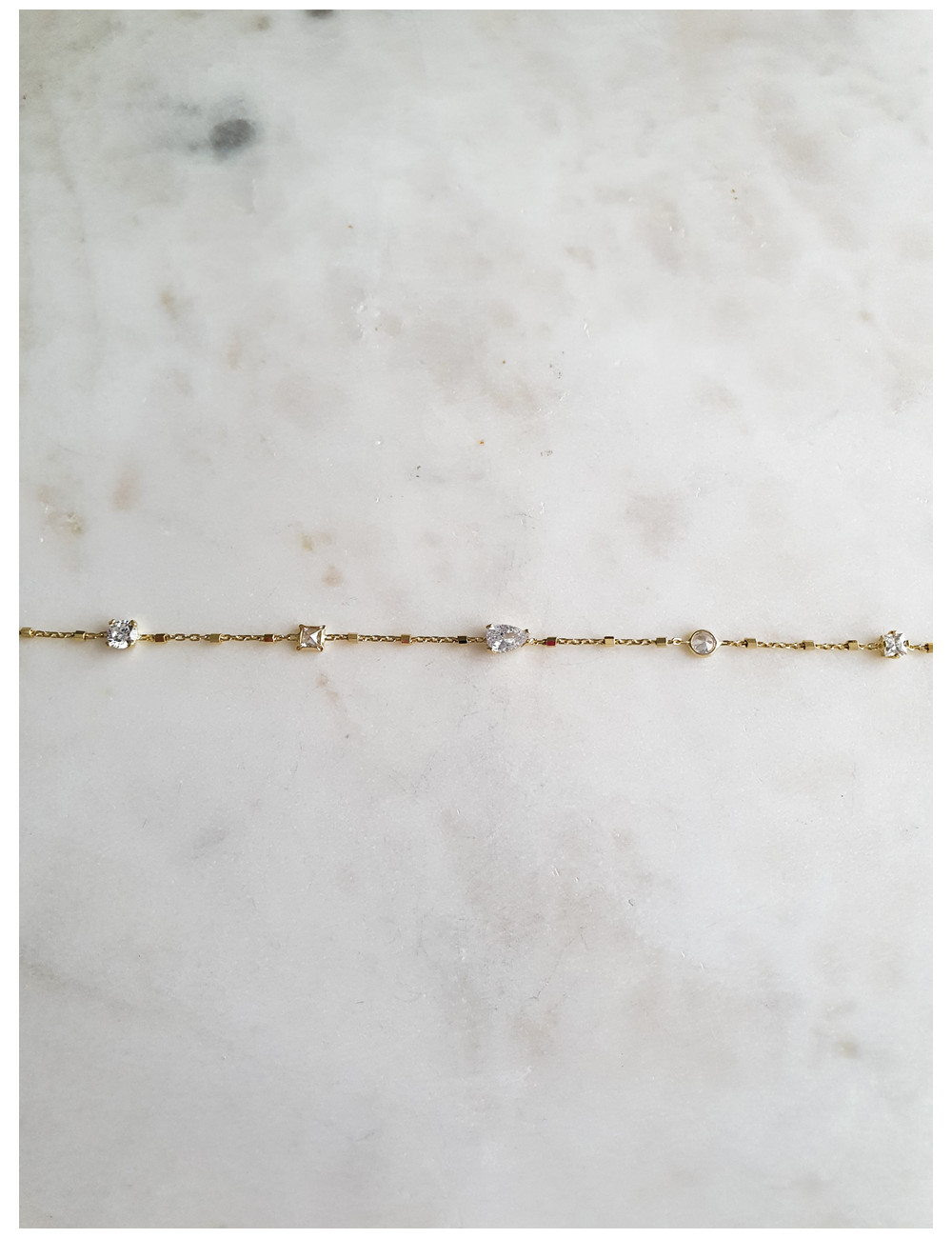 PULSEIRA SIMPLE ELEGANCE PRATA DOURADA