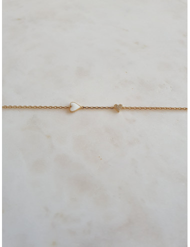 PULSEIRA PERFECT LOVE PRATA DOURADA