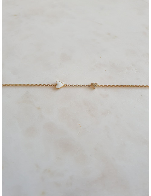 PULSEIRA PERFECT LOVE PRATA DOURADA