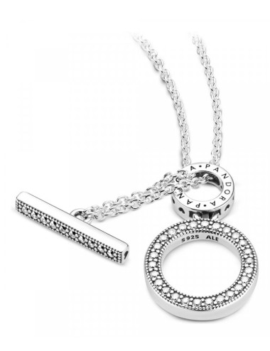 COLAR DOUBLE HOOP T-BAR PANDORA