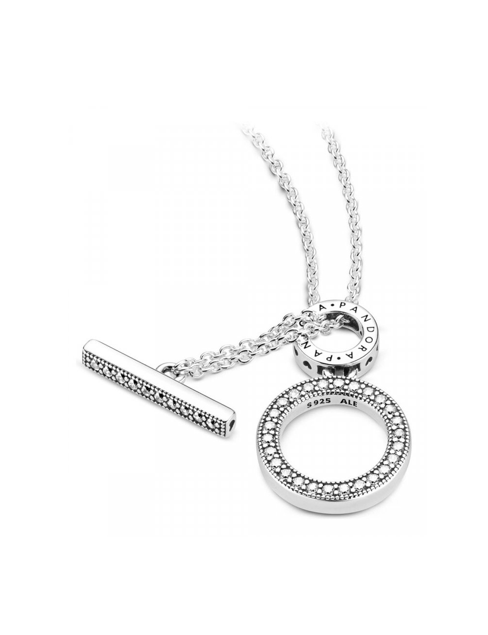 COLAR DOUBLE HOOP T-BAR PANDORA