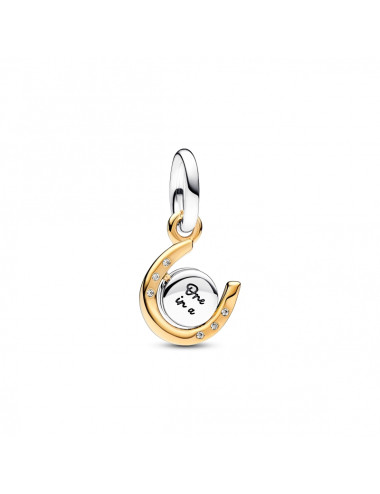Conta Spinnable horseshoe Pandora 14k