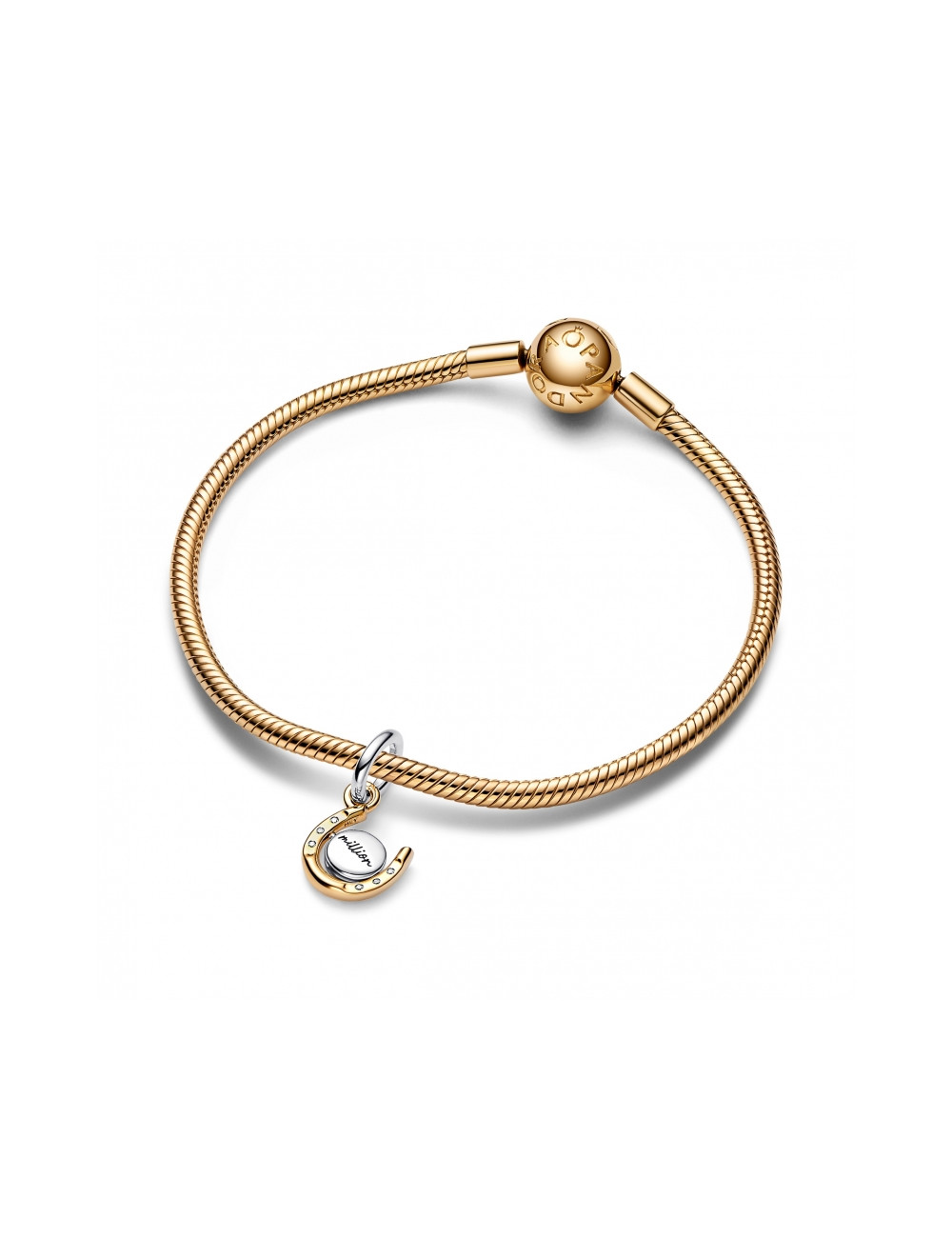 Conta Spinnable horseshoe Pandora 14k