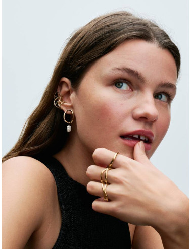 Brincos Design Pérola cultura Pandora