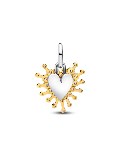 Conta Pendente Dupla Coração Radiante Pandora