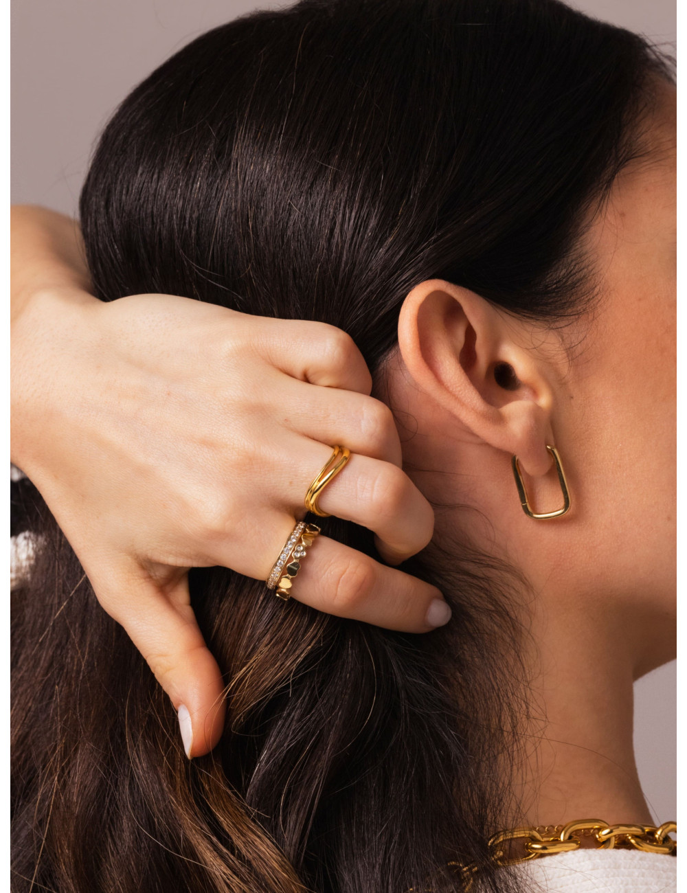 Anel One London 14 Gold