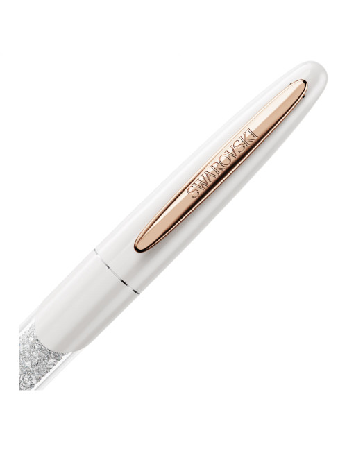 Esferográfica Crystalline Branca Swarovski