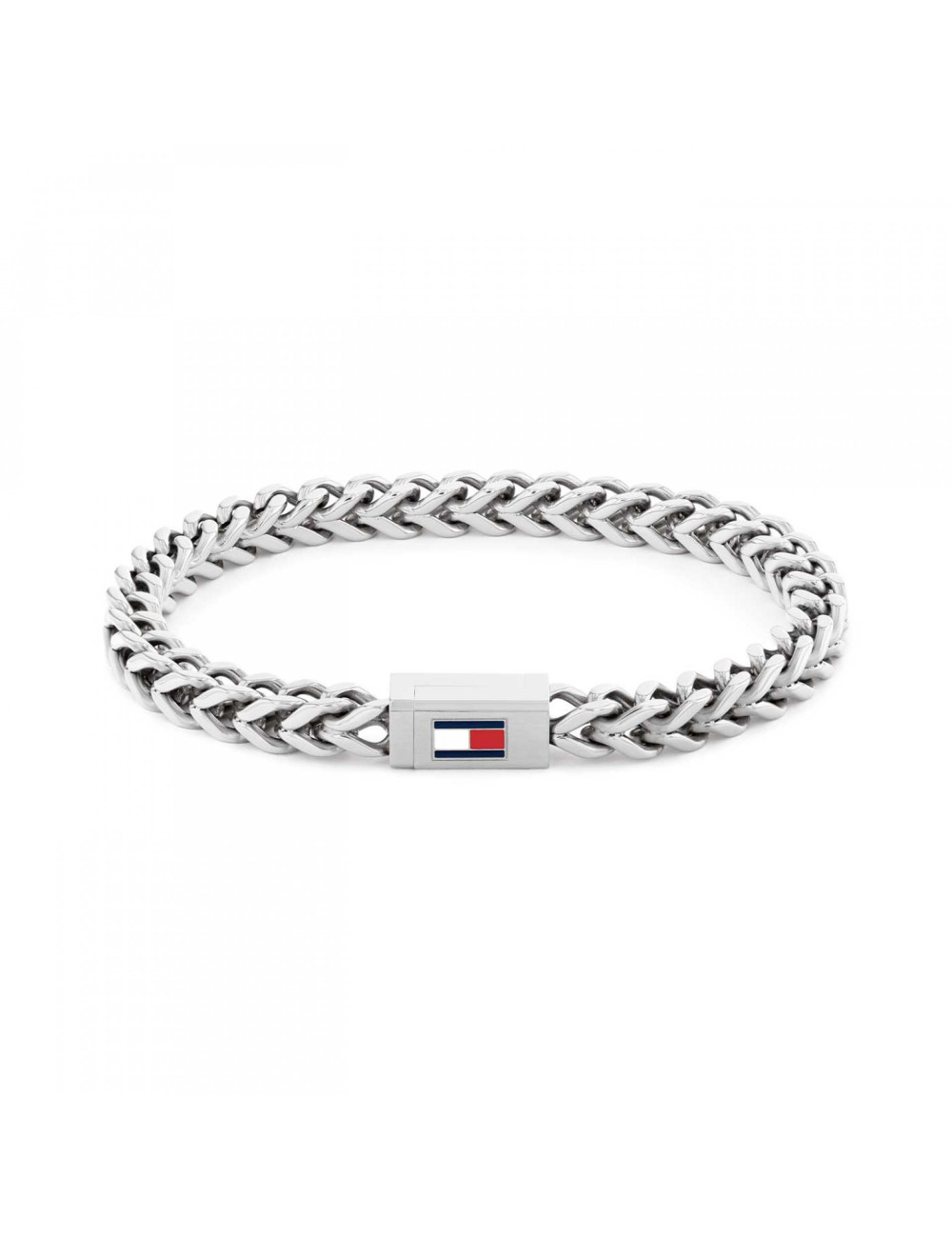 Pulseira Braided Metal Silver Tommy Hilfiger