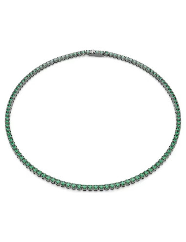 Colar Tennis Matrix Green Swarovski