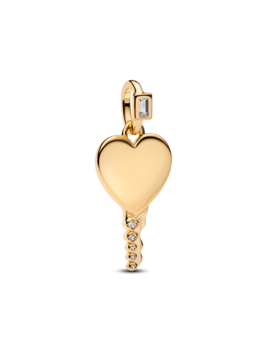 Pendente Chave Coração Gravável Pandora