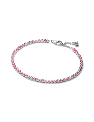 Pulseira Tenis Rosa Pandora