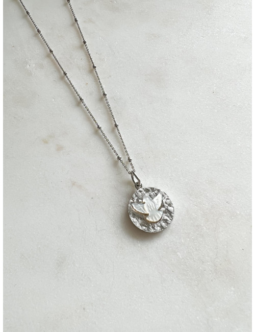 Colar Espirito Santo Madrepérola Prata