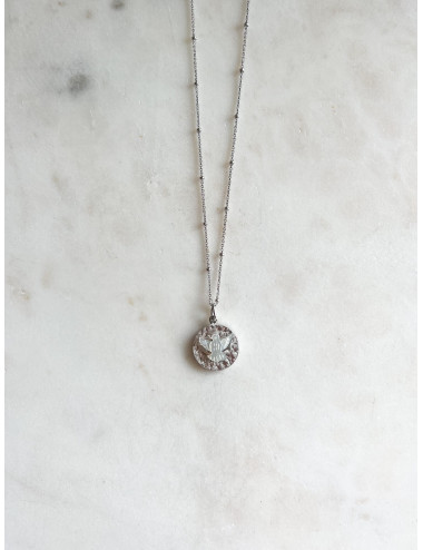 Colar Espirito Santo Madrepérola Prata