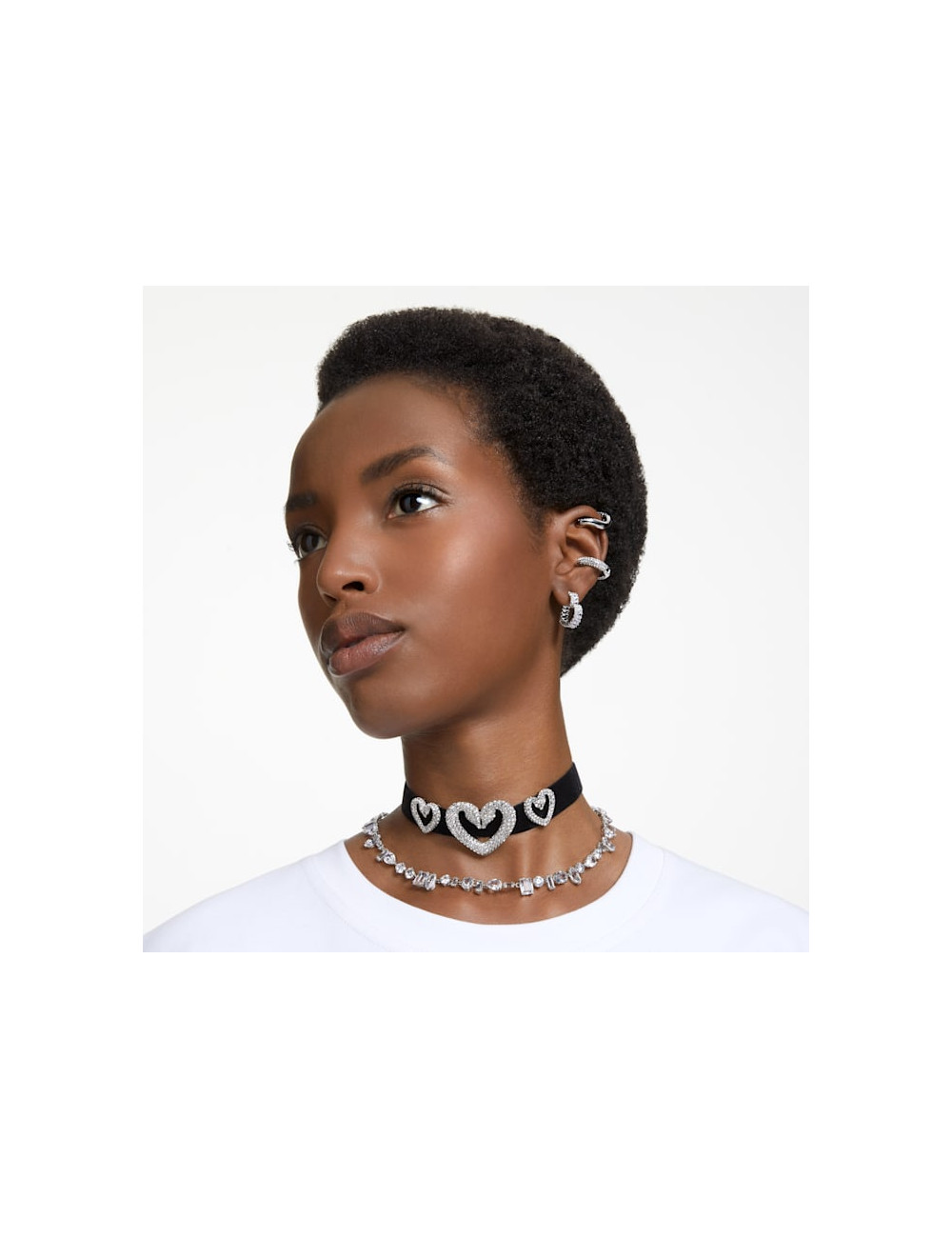 BRINCOS MATRIX HEART SWAROVSKI