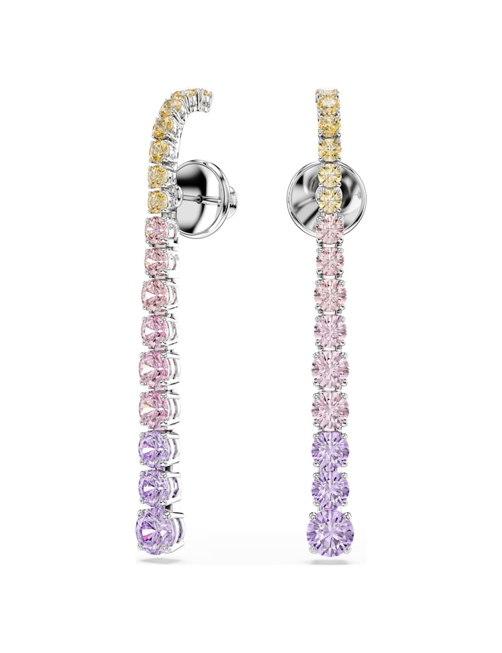 Brincos compridos Matrix Swarovski