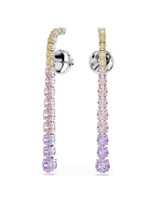 Brincos compridos Matrix Swarovski