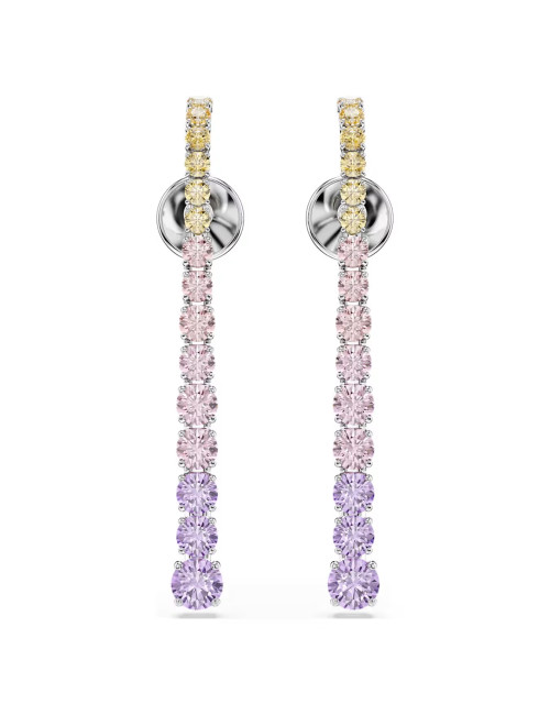 Brincos compridos Matrix Swarovski