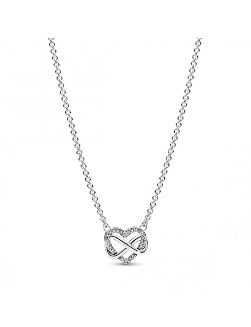 COLAR PANDORA SPARKLING INFINITY HEART